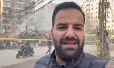 گزارش حسین پاک خبرنگار مستقر SNNTV در بیروت از محل حمله جنگنده‌های رژیم صهیونیستی به منطقه ضاحیه بیروت