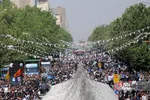 مراسم تشییع پیکر مطهر ۱۵۰ شهید دفاع مقدس در تهران