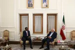 دیدار و رونوشت استوار نامه سفیر جدید آفریقای جنوبی با محمد جواد ظریف