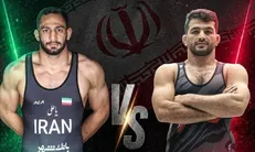 پخش زنده کشتی حسن یزدانی و امیر علی آذرپیرا