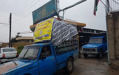 ۷ دستگاه نیسان باری مایحتاج سیل زدگان به شوش ارسال شده است