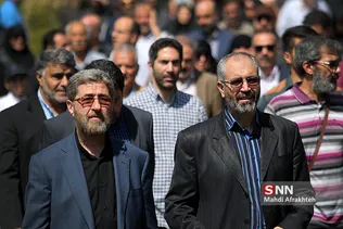 مراسم تشییع پیکر مرحوم حسین آهی