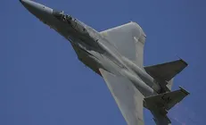 «اف ۱۵» آمریکا در دریای شمال سقوط کرد