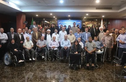 بدرقه کاروان ویژه حج جانبازان/ زائران جانباز بزرگترین پرچم و نماد مظلومیت جمهوری اسلامی هستند