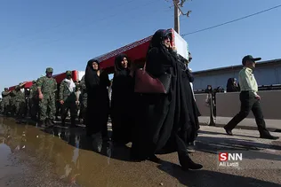 ورود پیکر مطهر ۴۴ شهید دوران دفاع مقدس