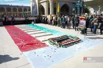 آیین تشییع پیکر شهیده معصومه کرباسی، اولین بانوی ایرانی شهید در راه قدس و حجت‌الاسلام شهید محمد صباحی، امام جمعه کازرون امروز یکشنبه ۶ آبان ۱۴۰۳ با حضور پرشور مردم شیراز برگزار شد.