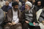 حجت الاسلام سید مسعود خامنه ای و محمد ری شهری