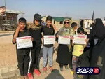 خدمت رسانی دانشجویان خواهر دانشگاه آزاد خوزستان به زائران حسینی