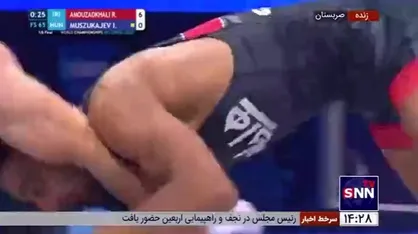 عموزاد هوشمندانه و با قدرت حریف روسی الاصل را شکست داد