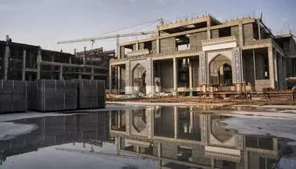 اتمام عملیات احداث سازه بتنی صحن حضرت زینب (س) در کربلا