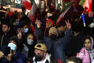شادی مردم تهران پس از صعود تیم ملی فوتبال به جام جهانی