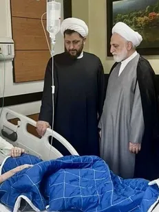 عیادت رئیس قوه قضاییه از آیت‌الله نوری همدانی + فیلم