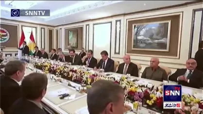 نشست رئیس&zwnj;جمهور و مقامات ایرانی با مسئولین ارشد منطقه کردستان عراق