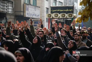 مراسم تشییع بسیجی شهید «محمد مهدی رضوان»