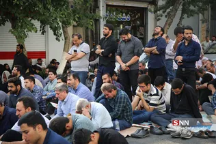 مراسم دعای عرفه در خیابان سعدی