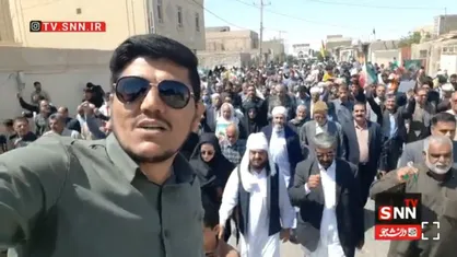 وحدت دشمن شکن شیعه و سنی در راهپیمایی روز قدس شهرستان هامون+فیلم