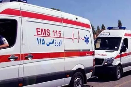 جان باختن تکنسین اورژانس بر اثر واژگونی آمبولانس