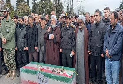 شهید مدافع وطن در آستارا تشییع شد