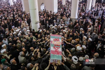 تشییع شهید علیرضا بادرام در قم