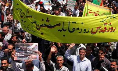 حضور مردم در راهپیمایی روز قدس امسال بسیار مهم است