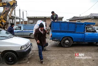 پنجمین روز امداد رسانی به سیل زدگان روستای آق قلا