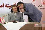 محمد بیگدلی در آیین اهدای ۱۰۱۰۰۰ جفت کفش توسط بانک ملت به دانش آموزان نیازمند کمیته امداد امام خمینی (ره)
