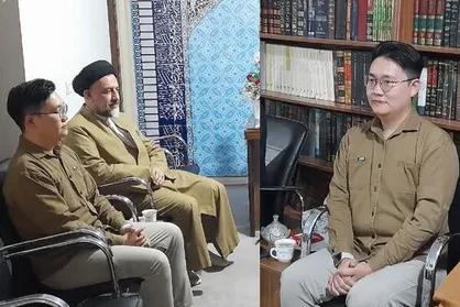 یک جوان چینی به مذهب شیعه مشرف شد
