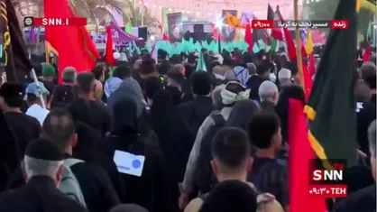 سیل&nbsp;زائران اربعین حسینی در مسیر نجف به کربلا