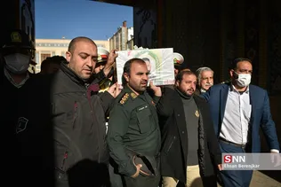 تشییع پیکر شهید پلیس افتخاری «محمود هوشمندی» در شیراز