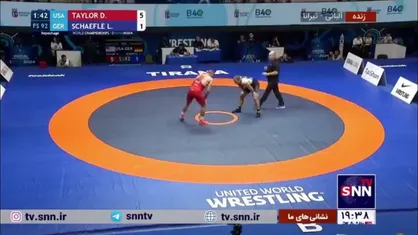 دیوید تیلور کشتی دوم شانس مجدد را با نتیجه ۱۱ بر ۱ پیروز شد و حریف کامران قاسمپور در دیدار رده بندی شد