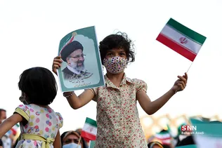 جشن پیروزی ابراهیم رئیسی در انتخابات ریاست جمهوری