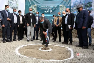 آیین کلنگ زنی طرح تامین مسکن جایگزین گودنشینان باغ آذری