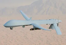 ساقط شدن چهارمین MQ-1 رژیم تروریست آمریکا بر فراز تنگه هرمز