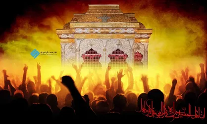وصف آتش عشق به اباعبدالله الحسین در دل&zwnj;ها به روایت پیامبر اکرم (ص) + پوستر حرم