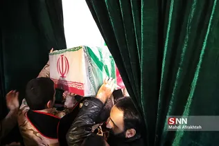 وداع با پیکر شهید محمد حسین حدادیان