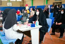مشارکت دانشجویان بسیجی دانشگاه علوم پزشکی اردبیل در واکسیناسیون عمومی