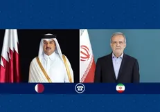 قدردانی رئیس‌جمهور از نقش قطر در کاهش تنش‌ها و پیشبرد روند دیپلماسی/ تاکید سران دو کشور بر بهره‌گیری از فضای پساتوافق برای تقویت همکاری‌های منطقه‌ای