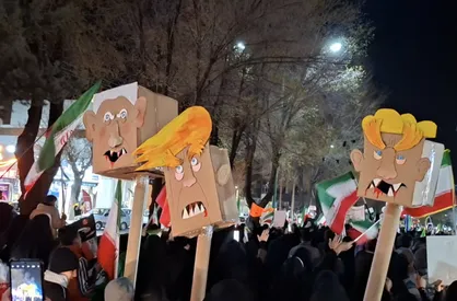برپایی مراسم &laquo;ترامپ&zwnj;سوزی&raquo; در شب چهارشنبه&zwnj;سوری شهرکرد+فیلم