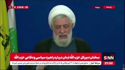 شیخ نعیم قاسم: به مردم فلسطین می&zwnj;گویم از مقاومت شما حمایت می&zwnj;کنیم