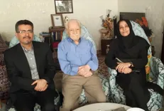 رئیس مؤسسه لغت‌‎نامه دهخدا با مؤلف و سرپرست علمی این لغت‌نامۀ دیدار کرد