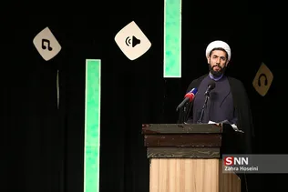 حجت الاسلام رستمی رئیس نهاد نمایندگی ولی فقیه در دانشگاه‌ها در اختتامیه نخستین جشنواره رسانه‌ای نبأ