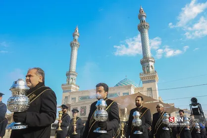 دسته عزاداری خادمین کریمه اهل بیت (س) در روز شهادت امام موسی کاظم (ع)