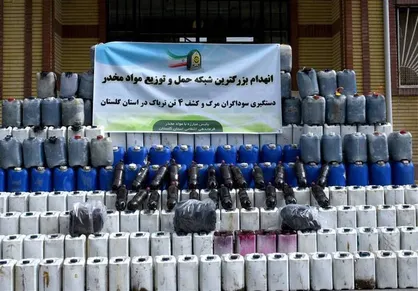 کشفیات مواد مخدر در استان گلستان فراتر از متوسط کشور است