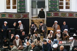 عزاداری در بیت مرجع عالی قدر آیت‌الله شبیری زنجانی