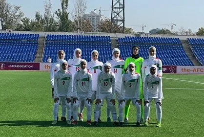 دختران نونهال ایران برابر قرقیزستان به تساوی رسیدند