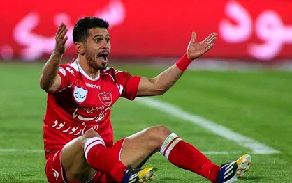 حضور امید عالیشاه در بازی پرسپولیس - السد