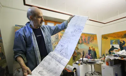 &laquo;در رثای تجلی سیمرغ&raquo; / آخرین اثر مرحوم استاد حبیب الله صادقی با موضوع؛ شهادت حاج قاسم سلیمانی