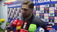 علیرضا جهانبخش بعد از صعود تیم ملی به جام جهانی: از مردم ممنون هستم که جو قشنگی را ایجاد کردند