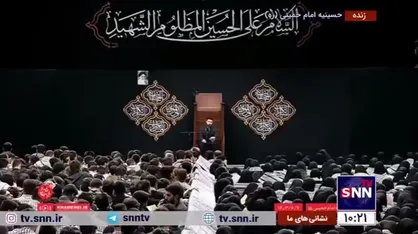 فراز&zwnj;هایی از هم&zwnj;خوانی زیارت اربعین دانشجویان در مراسم عزاداری اربعین