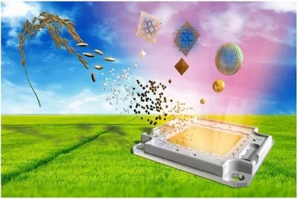 نخستین چراغ ال&zwnj;ای&zwnj;دی کوانتومی جهان با سبوس برنج!